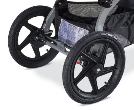 BOB Revolution PRO (2016) has large air-pumped wheels which are perfect for the harsh terrain