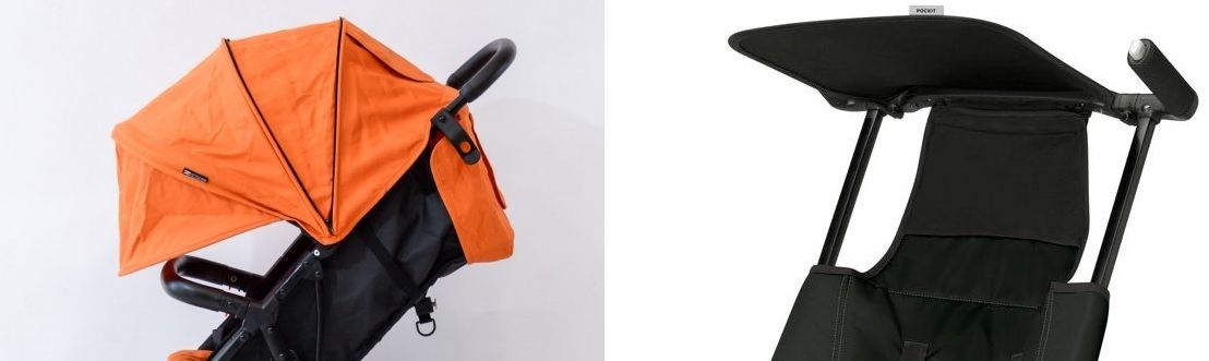 GB Pockit sunshade vs ZOE XL1 canopy GB Pockit sunshade vs ZOE XL1 canopy