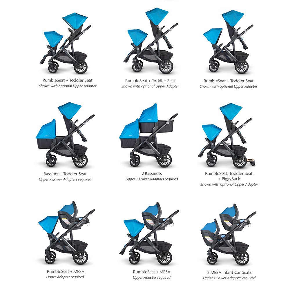 UPPAbaby Vista seating options UPPAbaby Vista seating options