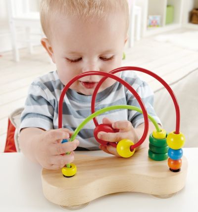 Hape Double Bubble Wooden Toddler Bead Maze Hape Double Bubble Wooden Toddler Bead Maze