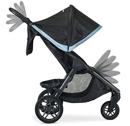 Britax B-Free has not only adjustable calf rest but also adaptable handlebar