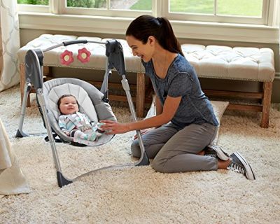 Graco Slim Spaces Compact Baby Swing Graco Slim Spaces Compact Baby Swing is one of the best swings for small spaces