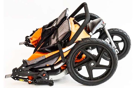 BOB Revolution Flex Duallie Stroller - Folded BOB Revolution Flex Duallie Stroller Folded