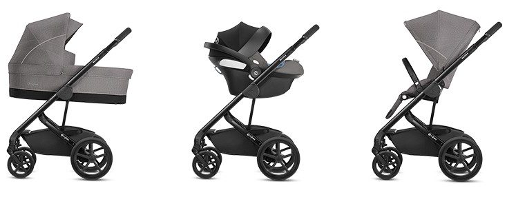 Thanks to many seating options CYBEX Balios S is suitable for newborns and toddlers