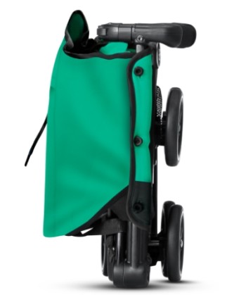 GB Pockit Plus Stroller stands on its own when folded GB Pockit Plus Stroller features self-stand