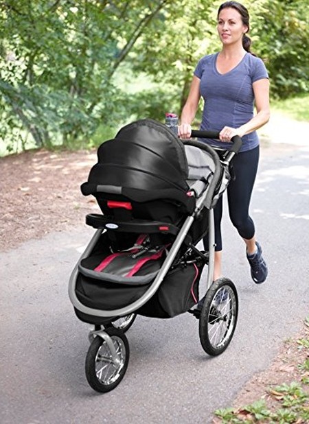 Graco FastAction Fold Jogging Stroller with infant car seats Graco FastAction Fold Jogging Stroller accepts infant car seats