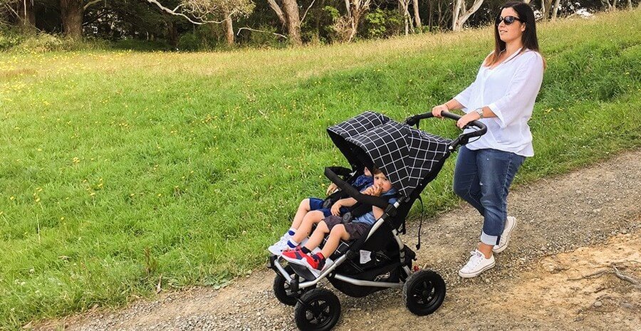 2 Pram Tyres + 2 Tubes – 10 X 2 – Fits Mountain Buggy Duet, Swift, & Other Strollers