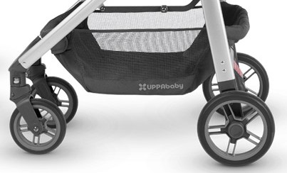 UPPAbaby CRUZ 2018/19 - Wheels UPPAbaby CRUZ 2018/19 has rather small wheels (6.4'' in the front and 8.5'' in the back) - they are designed for smooth urban terrains
