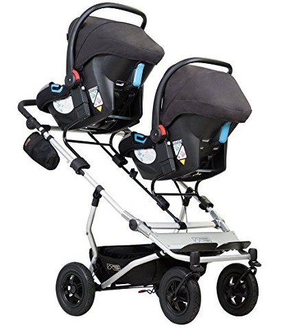 Mountain Buggy Duet V3 with two infant car seats Mountain Buggy Duet V3 with two infant car seats