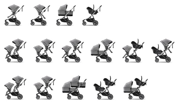 Thule Sleek 2018 - All seating configurations Thule Sleek - All seating configurations