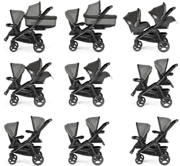 city select double stroller configurations