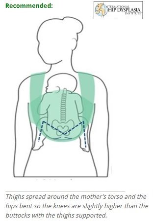 M-shape legs in baby carrier Baby Carrier Safety