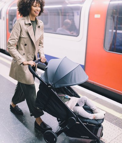 Ergobaby Metro offers deep recline and flip-up leg rest