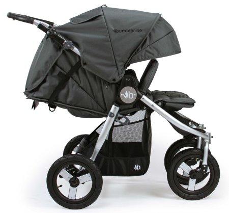 Bumbleride Indie Twin Double Stroller - Full recline, infant-ready mode