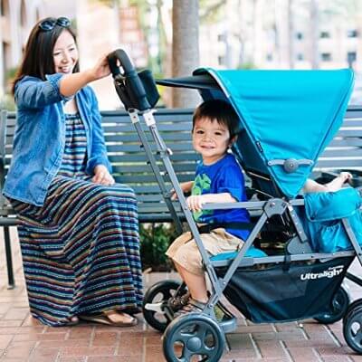 Joovy Caboose Too Ultralight - Sit and Stand Stroller for infant and older child 