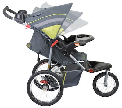 Baby Trend Expedition - Features Baby Trend Expedition - Reclining seat and canopy that ratchets