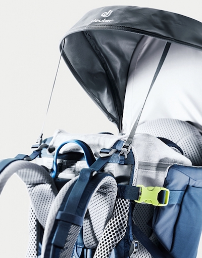 Deuter Kid Comfort has sun roof Deuter Kid Comfort - This updated hiking carrier has now sun roof included in the price