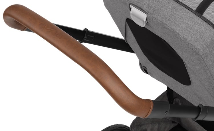 Nuna MIXX 2019 - Leatherette handlebar and one-hand recline mechanism