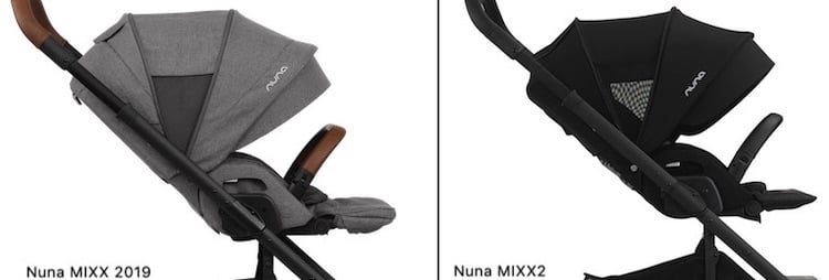 Nuna MIXX 2019 vs MIXX2 - Extendable canopy