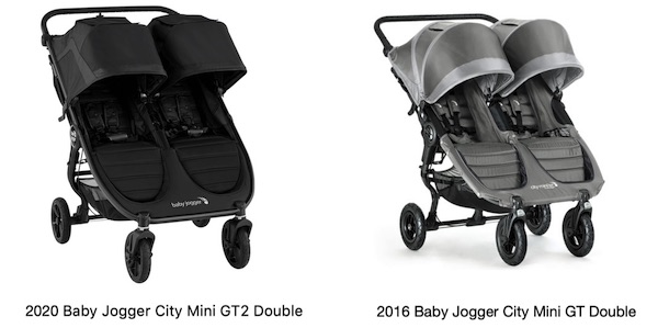 Baby Jogger City Mini GT2 VS 2016 City Mini GT Double