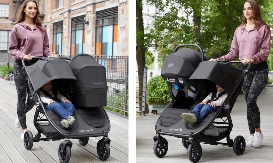 city mini double stroller car seat