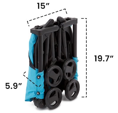 Delta Clutch - Fold Delta Clutch - Compact size for parents who travel with their kids