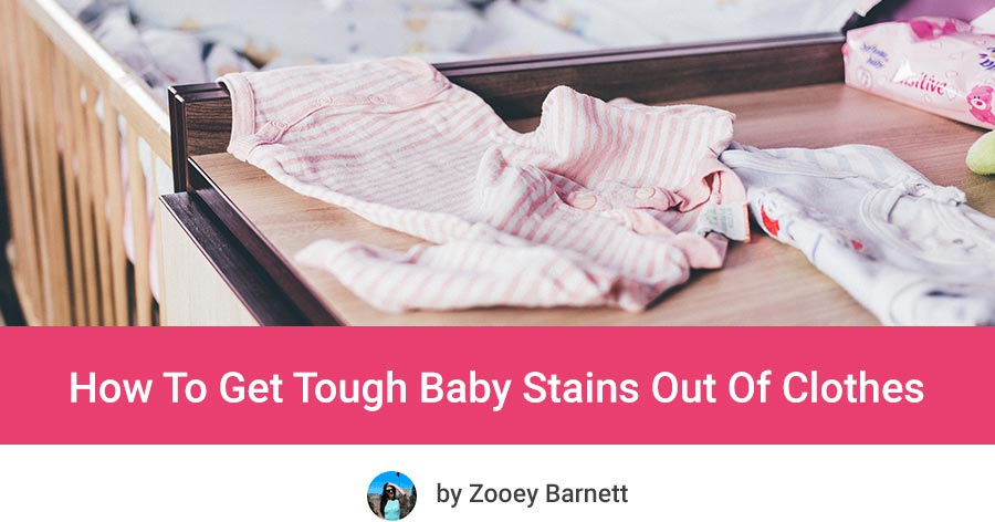 Remove baby poop stains