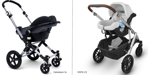 Cameleon 3 Plus Travel System vs VISTA V2 Travel System Cameleon 3 Plus with Maxi Cosi Infant Car Seat vs UPPAbaby VISTA with Mesa Infant Car Seat Travel System