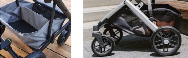 Storage basket on Nuna MIXX vs UPPAbaby VISTA V2 Storage basket on Nuna MIXX vs UPPAbaby VISTA V2