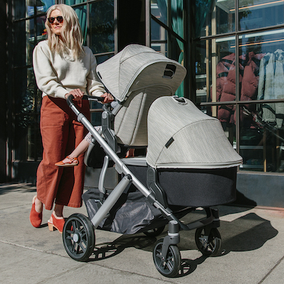 VISTA V2 with bassinet and toddler seat UPPAbaby VISTA V2 for two kids