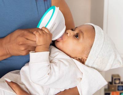 You need to hold your baby like if you are nursing him/her