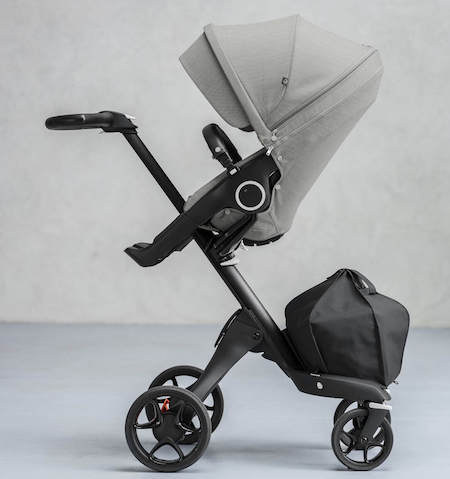 stokke stroller folded