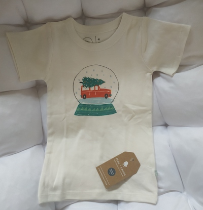 Finn+Emma Snow Globe Christmas outfit for baby