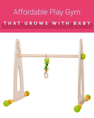HABA Color Fun Play Gym with hanging frog
