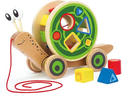 Hape Shape Sorter Wooden Pull Turtle Toy