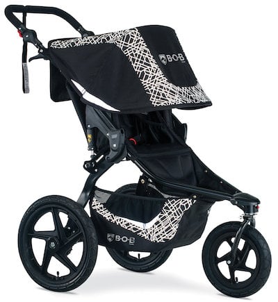 BOB Revolution Flex Lunar - Reflective Fabric makes this one of the best strollers for running in the evening