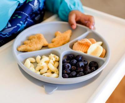 Green Sprouts Learning Plate Green Sprouts Silicone Baby Plate with Suction