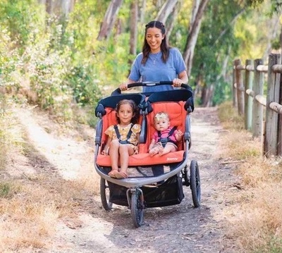 Joovy Zoom X2 Double Jogging Stroller For Rugged Terrain Joovy Zoom X2 Double Jogger Stroller - Handles rough terrains
