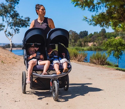 Joovy Zoom X2 handles sandy trains