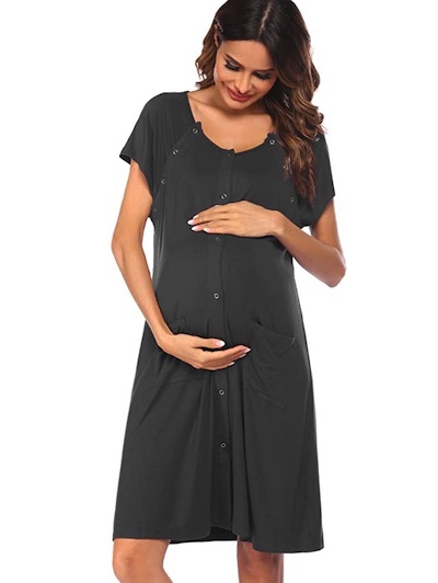Ekouaer Birthing Gown Plus Size Labor Gowns