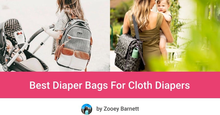 Waymeduo Two Zippers Baby Zipper Bag Washable Reusable Baby Cloth Diaper Bag 