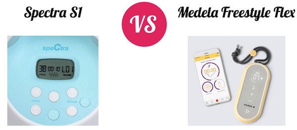 LCD display with buttons on Spectra vs. digital display on Medela Freestyle Flex