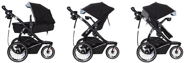 Baby Trend Go Gear 180 Degree travel system seating configurations