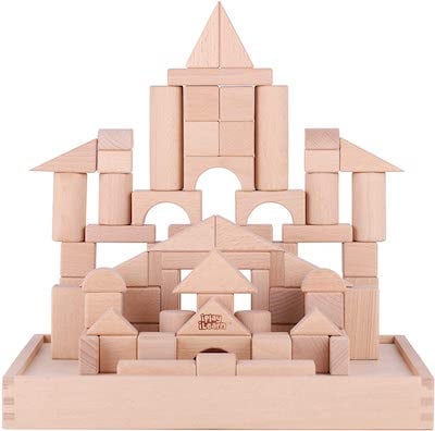 Building Blocks for Details about   TOP BRIGHT Wooden Blocks Toys for 1 Year Old Boy and Girl 