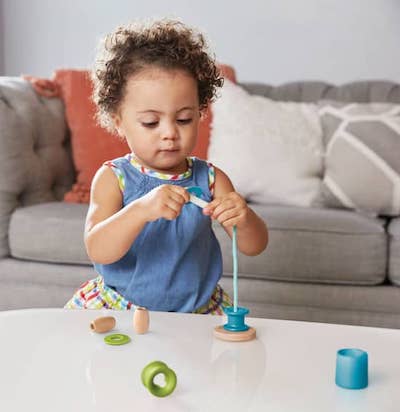 STEM learning with Montessori play kit Lovevery Pioneer