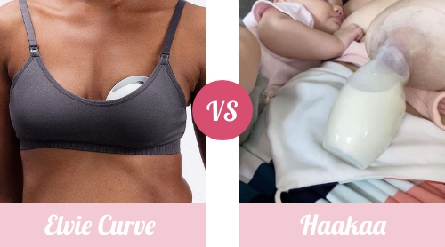 Elvie Curve vs Haakaa Pump - Discreet Design Elvie Curve vs Haakaa Pump - Discreet Design