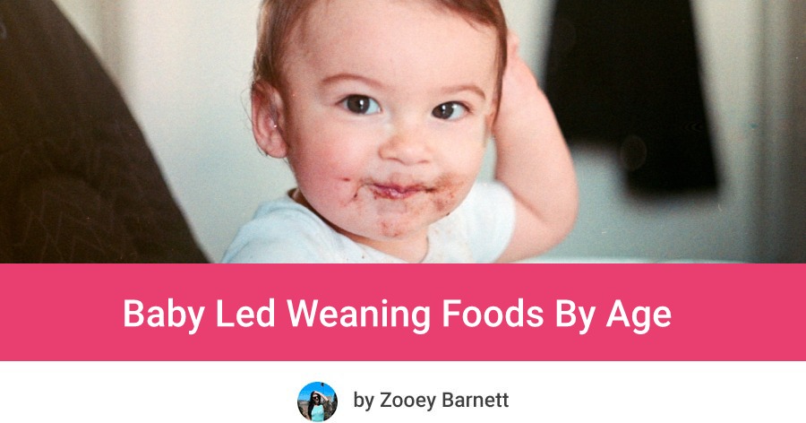 BLW foods by age and baby led weaning first foods