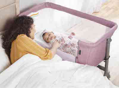 Dream On Me Seashell Bedside Sleeper