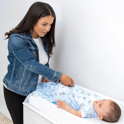 Halo Sleepsack for summer has dual zipper for easy diaper changes
