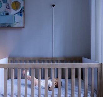 How far baby monitor should be from crib